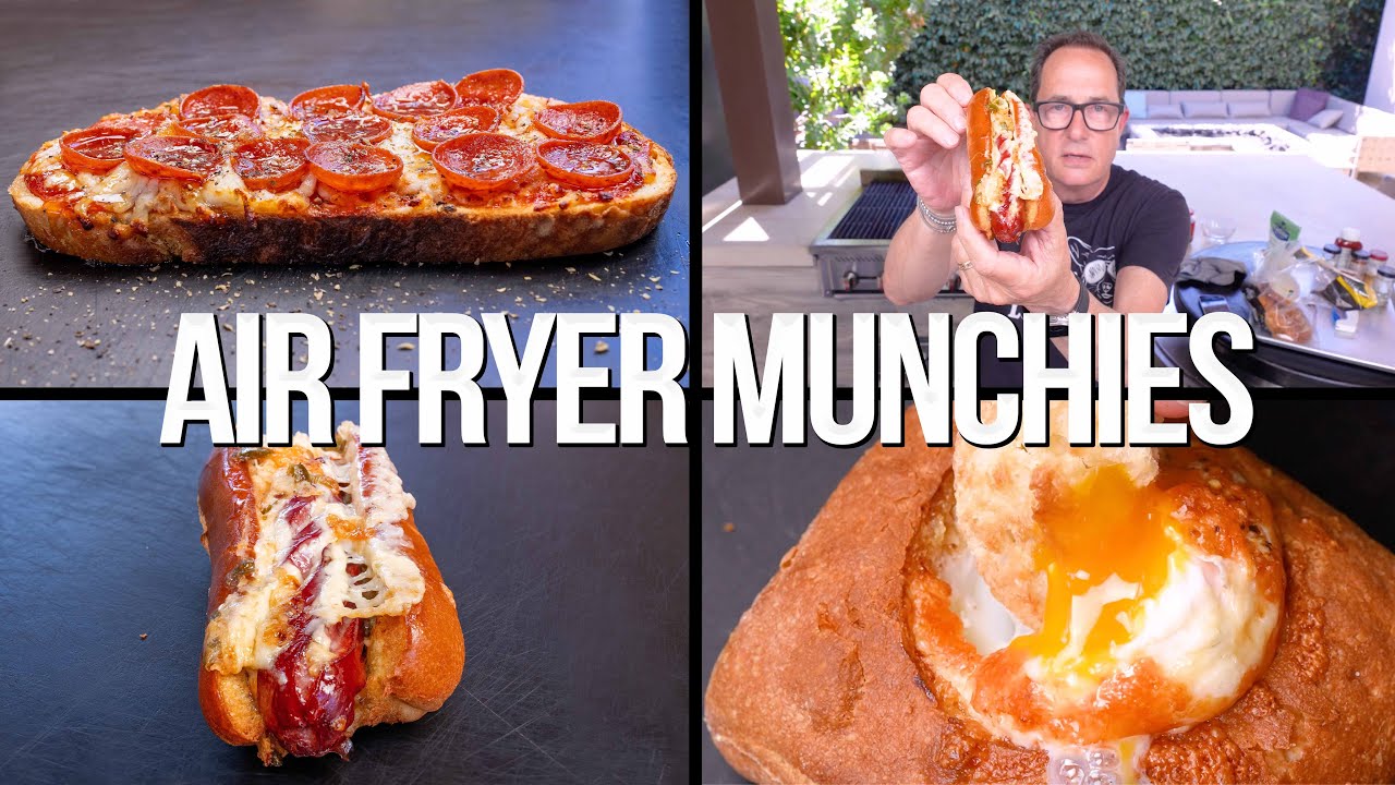 3 LATE NIGHT AIR FRYER MUNCHIES YOU'LL REGRET...NOT MAKING! | SAM THE COOKING GUY