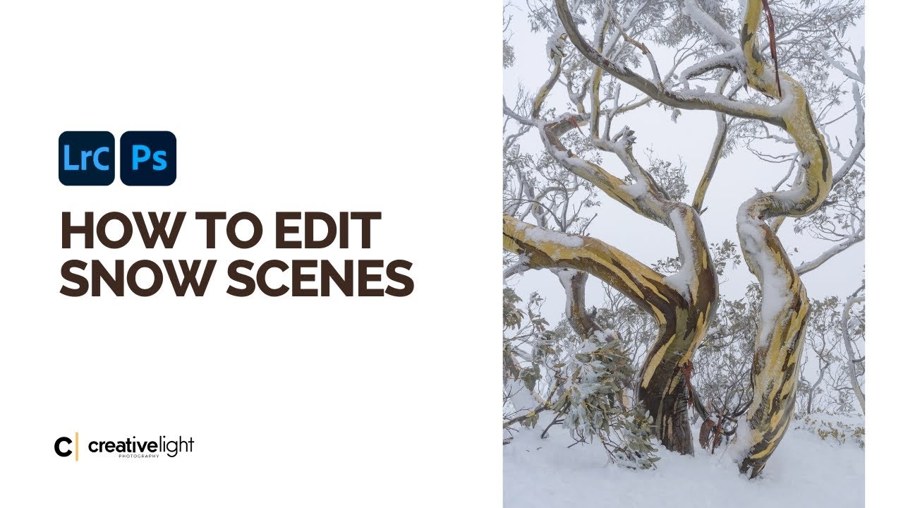 How To Edit SNOW SCENES Like a PRO | Landscape Photography Editing Tips
