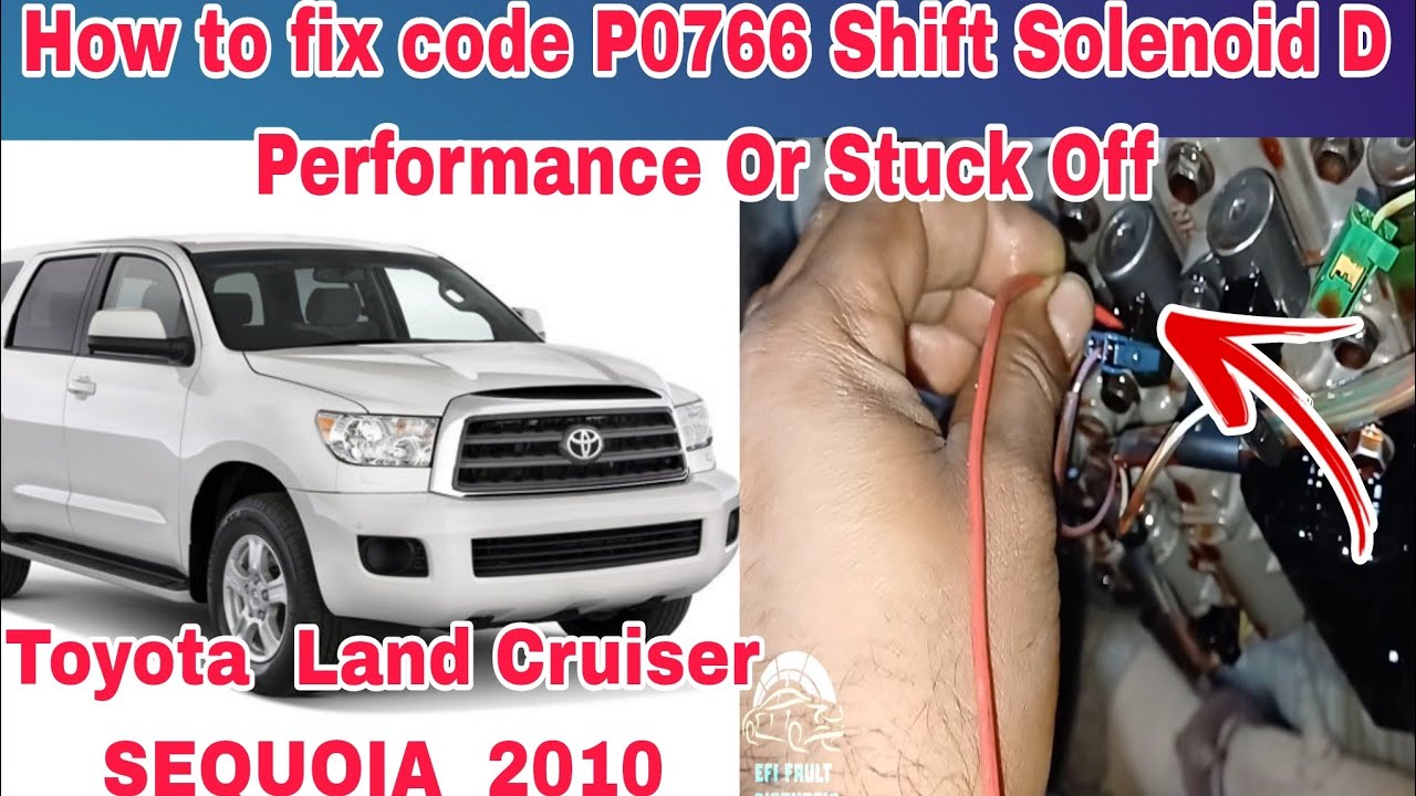 TOYOTA Code P0766 Shift Solenoid D Performance Or Stuck Off