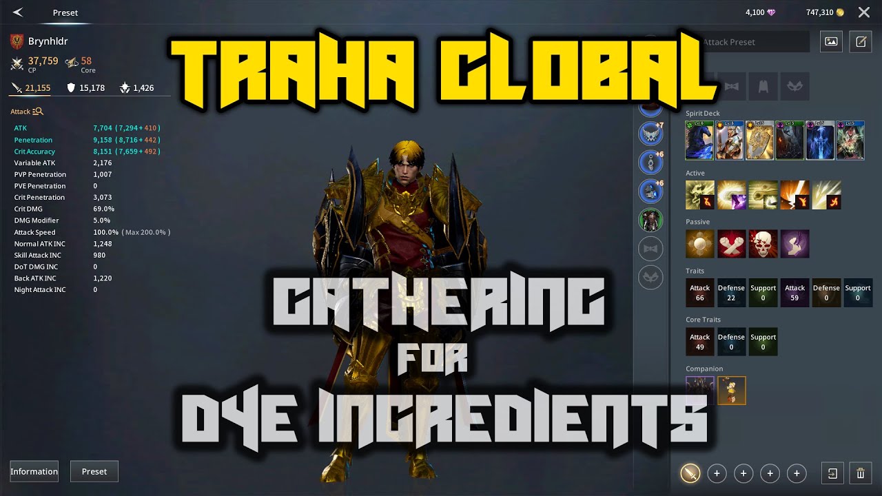 TRAHA GLOBAL CRAFTING DYE, GATHERING & FACTION POINTS FARMING! #traha #trahaglobal #steam #mmorpg
