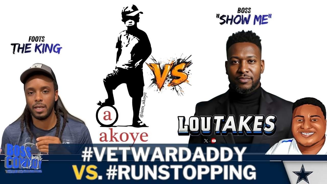 Boss Show Me & Lou’s Takes vs Akoye & Foots 👀 #VetWarDaddy vs #RunStoppering EDGES ⚔️🏈