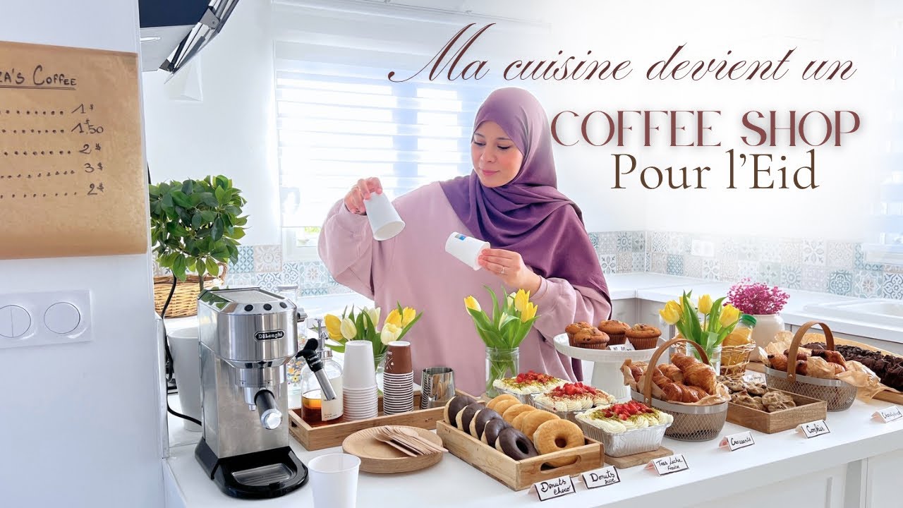BRUNCH DE L'EID A LA MAISON : Courses, Henna, Patisserie et Ambiance Coffee Shop