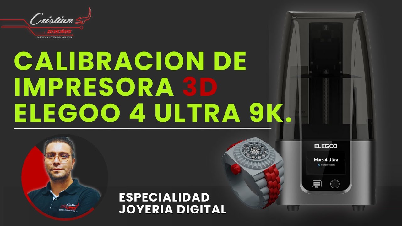 Guia de calibracion de impresora 3D elegoo ultra 4 9k.