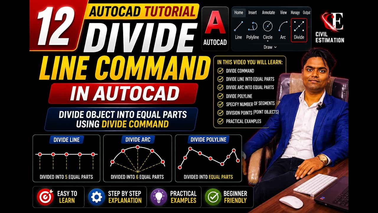 12 Devide Line Command In Autocad