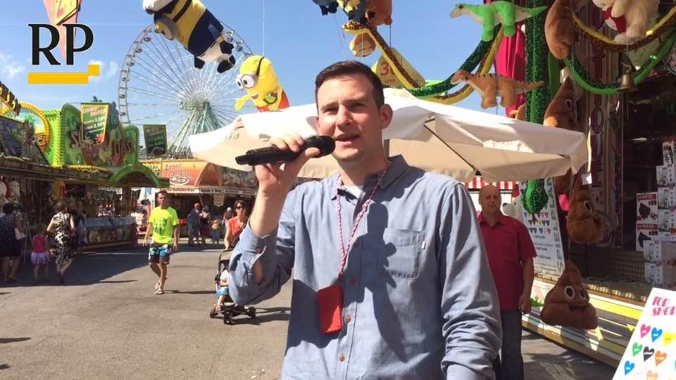 Als Losverkäufer auf der Neusser Kirmes