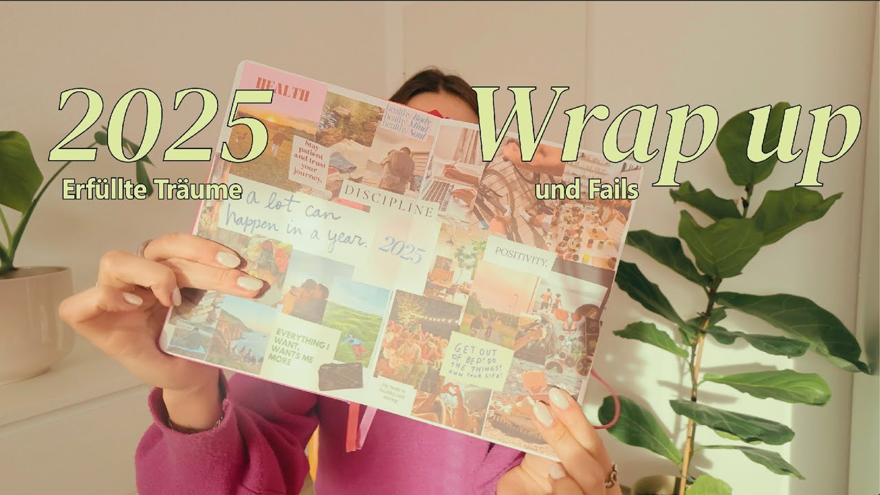 WRAP UP 2025 💛✨ Erfüllte und geplatzte Träume, VISIONBOARD ☁️