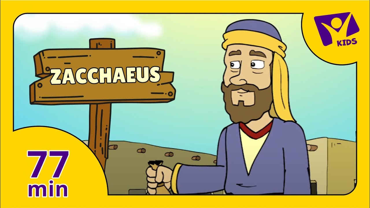 Story about Zacchaeus (PLUS 15 More Cartoon Bible Stories for Kids)