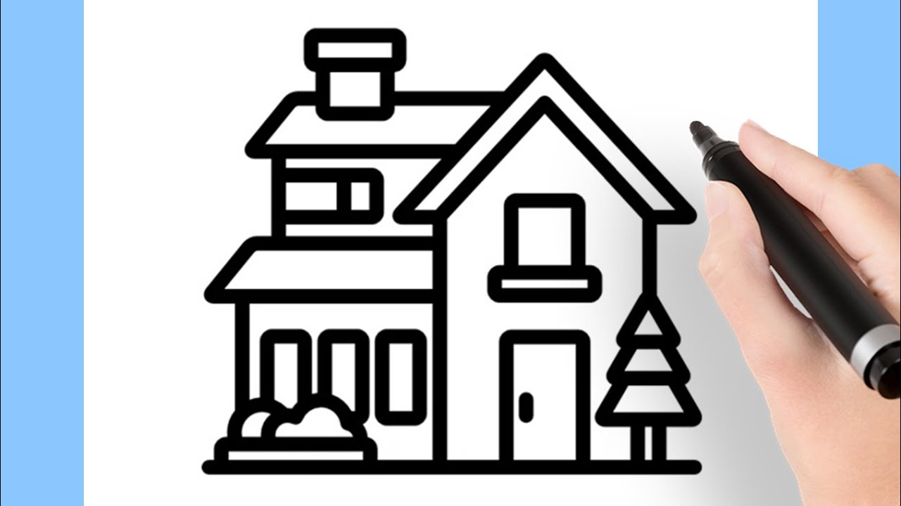 COMO DESENHAR UMA CASA BONITA