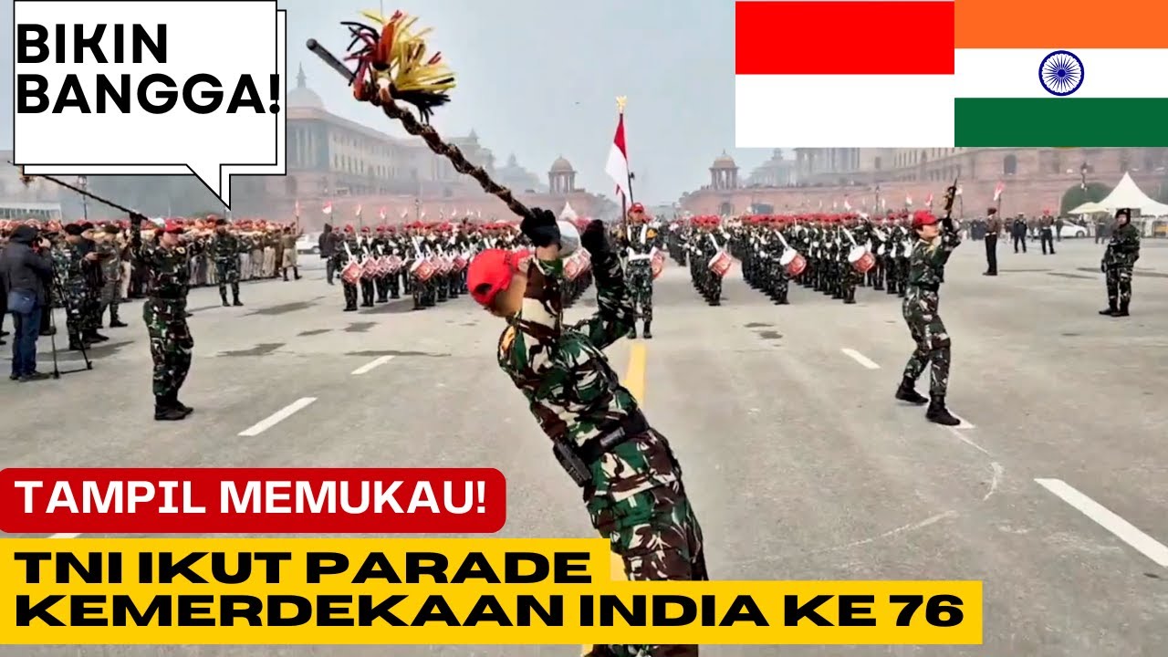 Warga India Terkejut! Kontingen Defile TNI Turut Meriahkan India's Republic Day Parade Ke-76