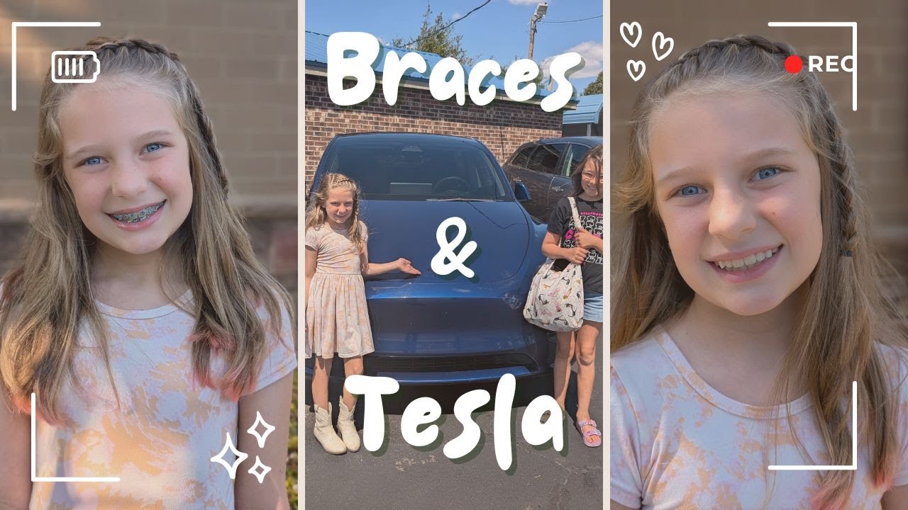 Georgia Gets Her Braces Off & Our New Tesla