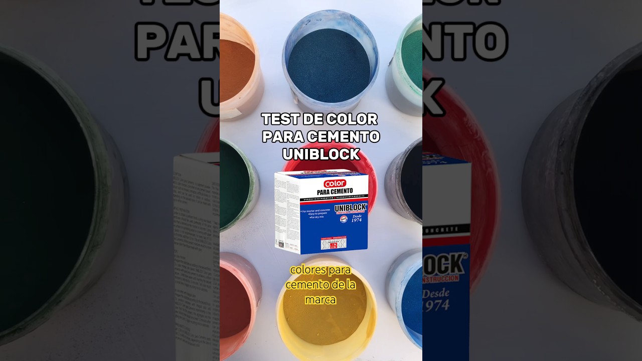 Poniendo a prueba los colores para cemento UNIBLOCK