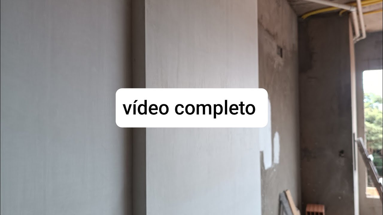 Em um vídeo rápido você verá se é fácil ou difícil rebocar uma parede com gesso