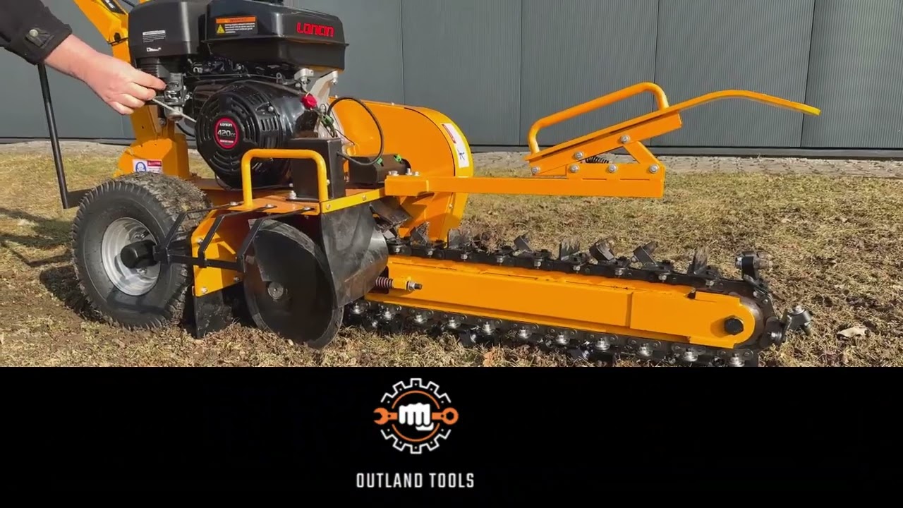 Trenching Machine Chain Trencher Lumag Germany GF800 420cc petrol