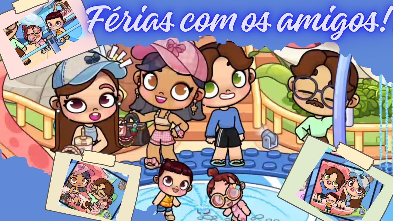 Férias no parque aquático!!!!!💦💦🎉#rotinaavatarworld #rotinasavatarworld