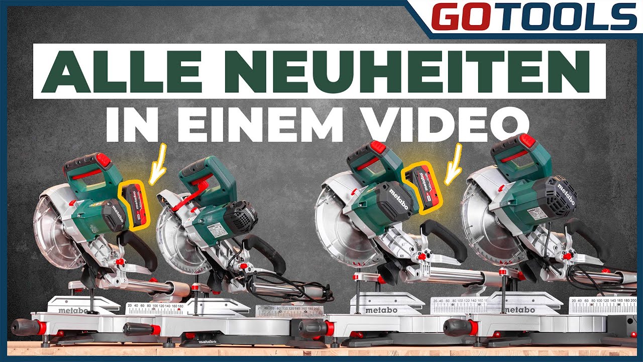 GOTOOLS bei METABO vor Ort - Alle 7 neuen Kappsägen von KGS 216 M bis zur KGS 18 LTX BL 305