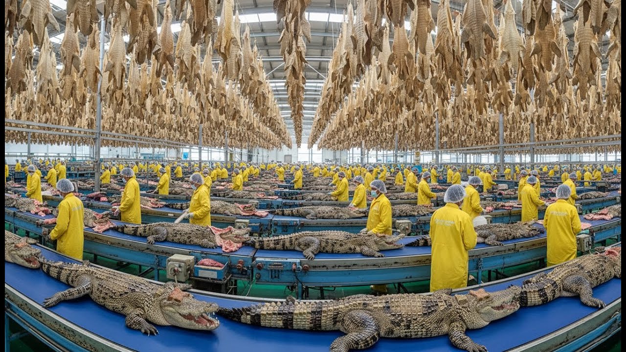 Making of Crocodile Shoes : Unveiling the Secrets of Modern Factories and a Billion-Dollar Industry