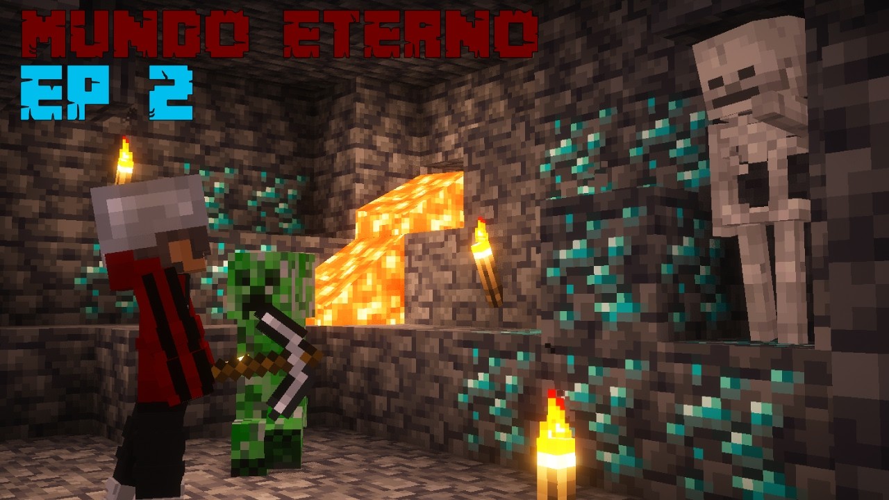 Minecraft Mundo eterno EP 2 - a grande mineração!