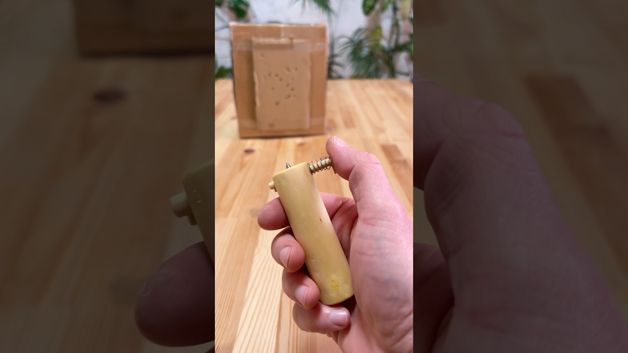 How to make a spring mini crossbow