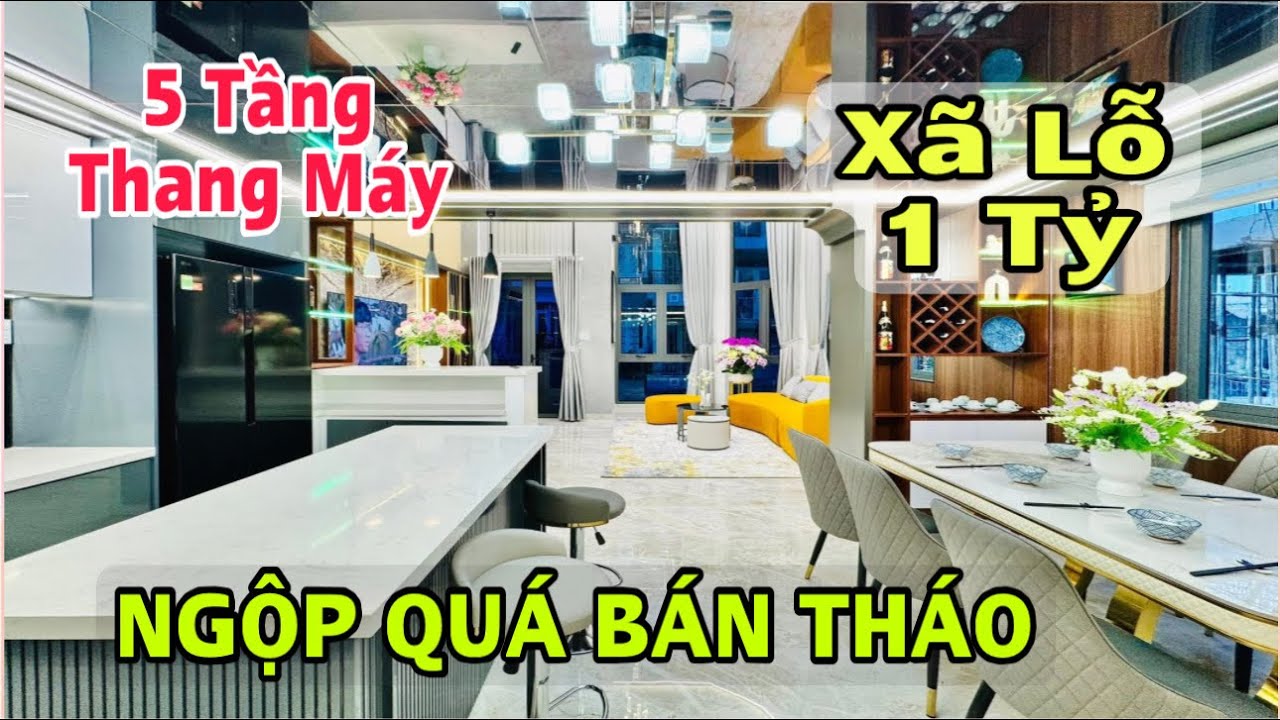 Ngộp Quá Hoá Liều A. Thắng xã lỗ 1 tỷ căn nhà 5 Lầu Thang Máy ĐẸP MÊ LY xây tâm huyết tại Gò Vấp 