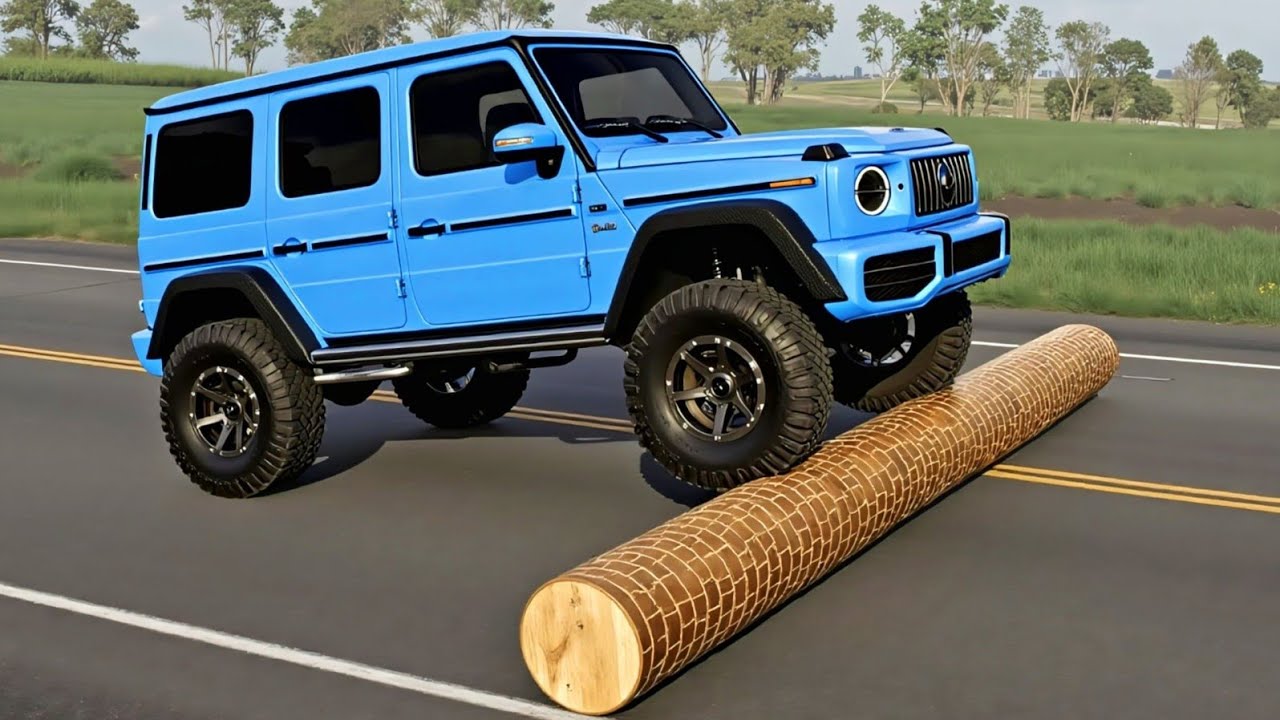 Cars vs Fallen Tree Challenge #6 in BeamNG Drive!