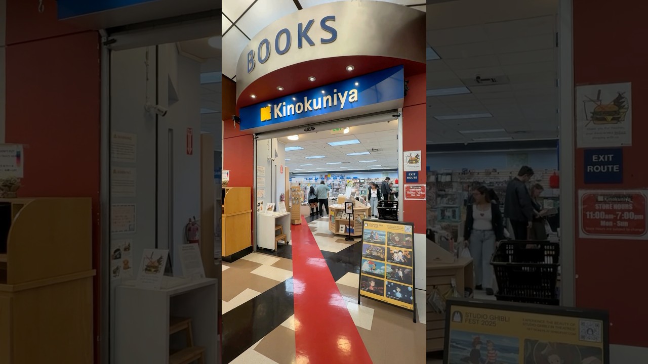 Come with us to Kinokuniya USA to find our titles!👀 #ChronicleBooks #studioghibli
