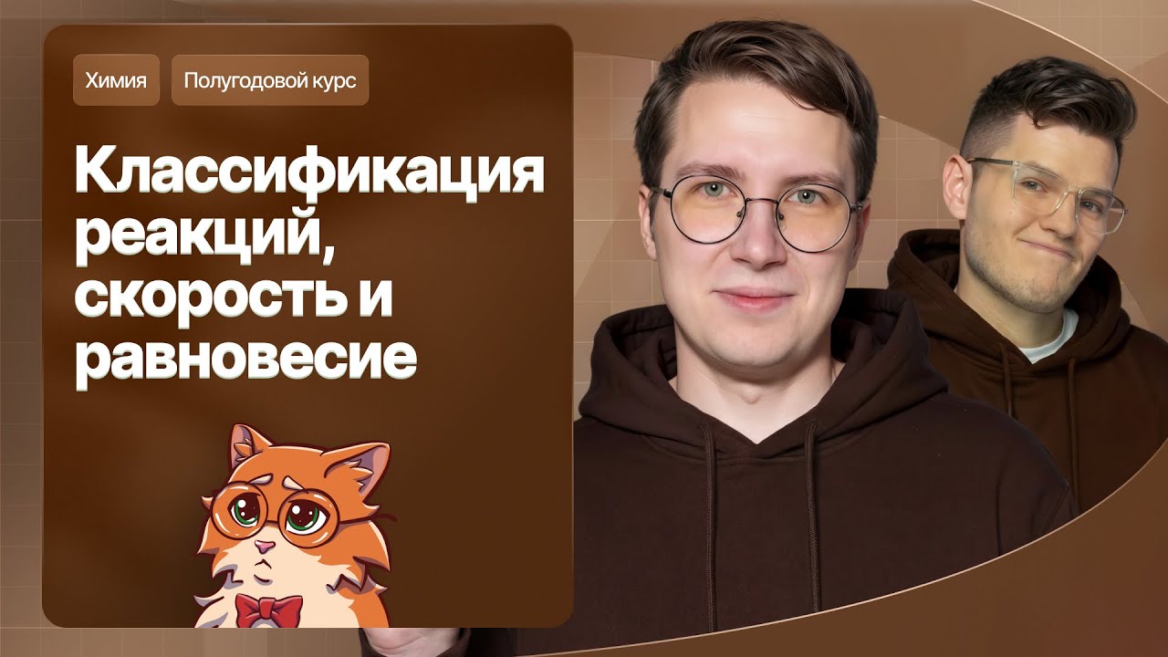 7. Классификация реакций, скорость и равновесие | Полугодовой курс | Степенин и Дацук