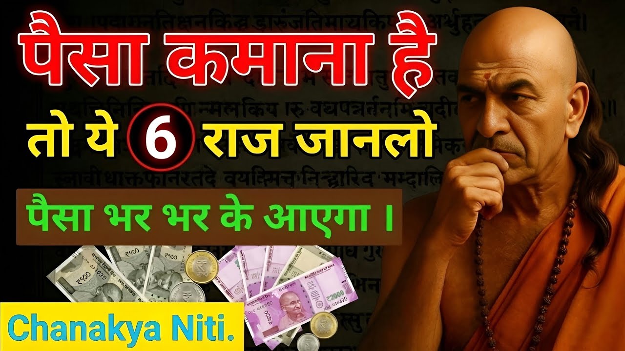 ? पैसा कमाना है तो ये 6 राज़ जान लो | Chanakya Niti Secrets to Attract Money Abundance 💰🔥