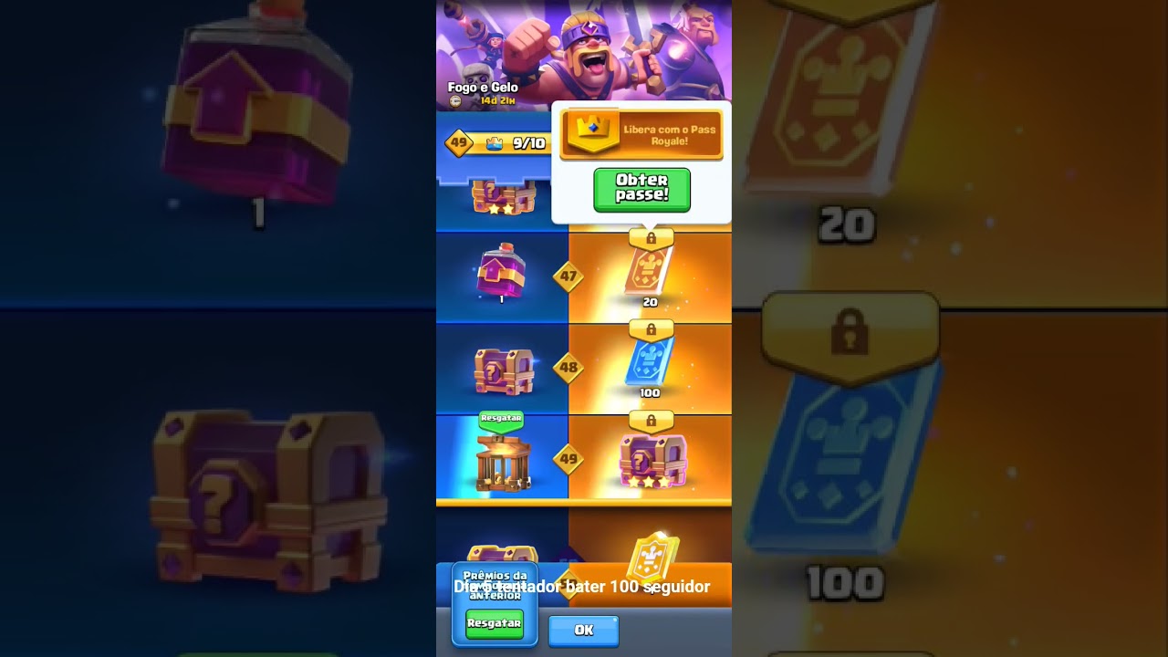 dia 5 tentandor pega 100 seguidor 