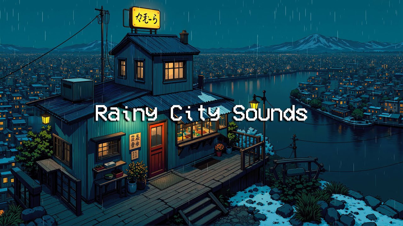 Rainy City Sounds 🌧️ Vintage 90s Lofi & Tokyo Chillhop Playlist 🌃 Best Lofi for relax, work, sleep