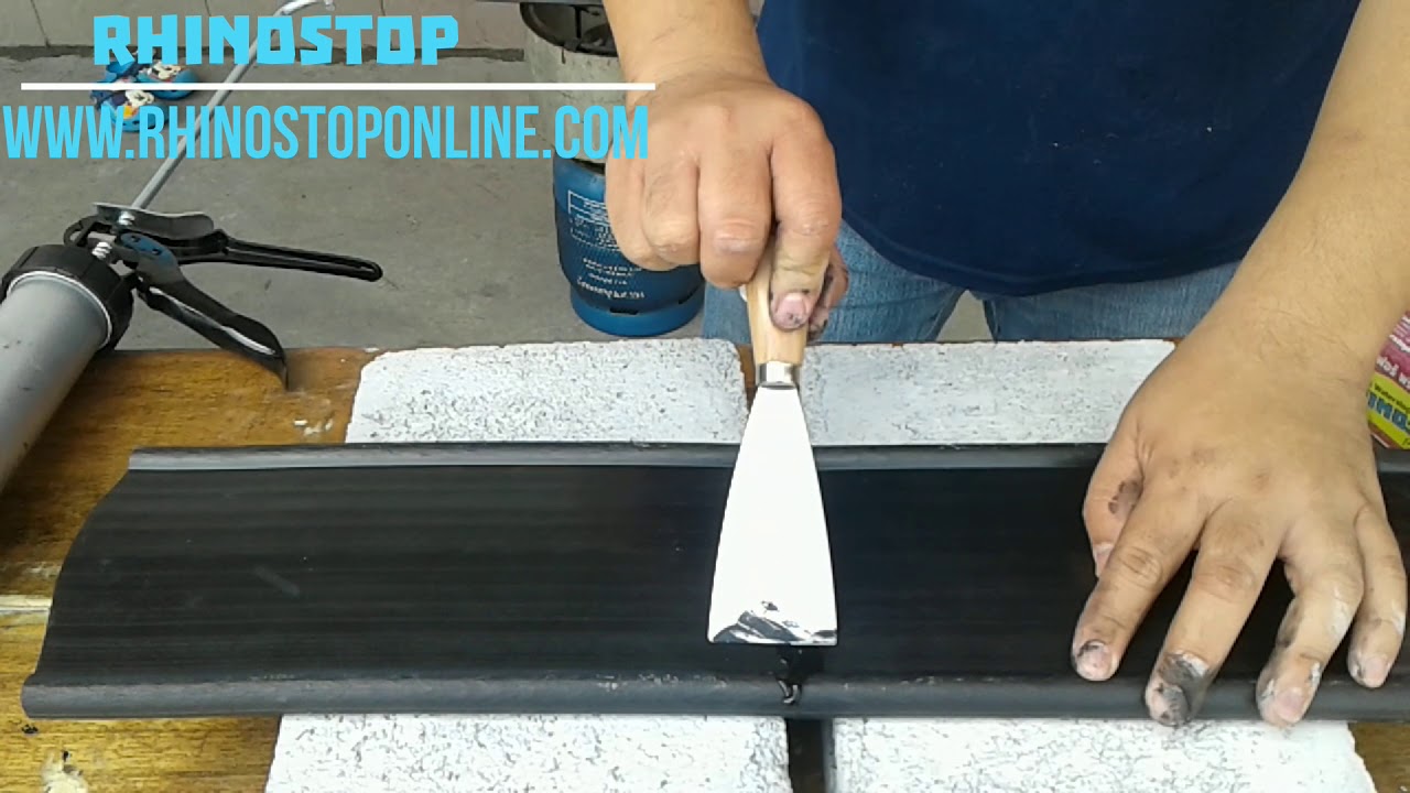 การต่อเชื่อมวอเตอร์สต๊อปด้วยมีดอีโต้เผาไฟ Welding waterstop with ETO