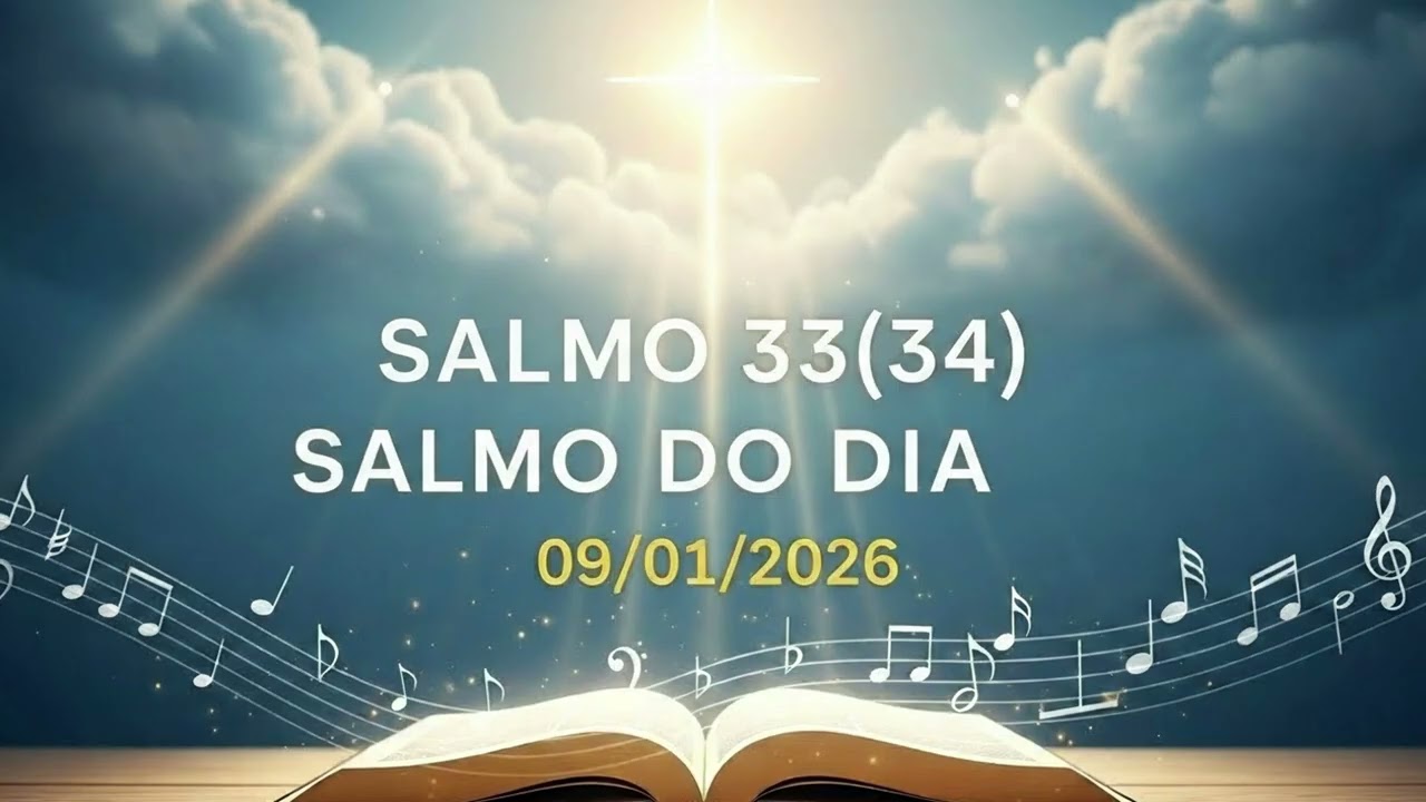 SALMO DIA 09/01/2026 - SALMO 33(34) - Canto Gregoriano!