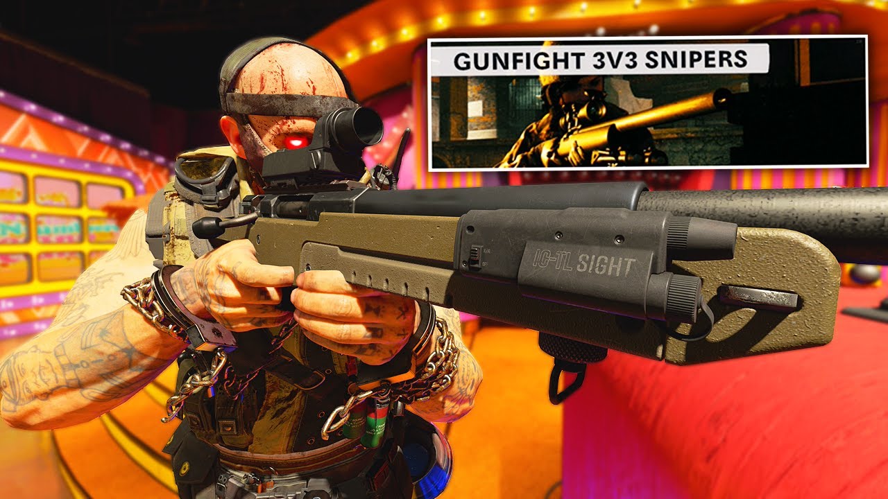 TRYHARD plays Gunfight 3v3 Snipers Only! (Black Ops Cold War RAGE Reactions)