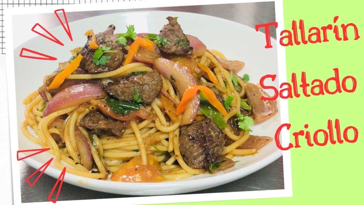 Tallarín Saltado Criollo de Carne, muy rico y súper jugoso / Cocina peruana / El Huarique de Luchin.