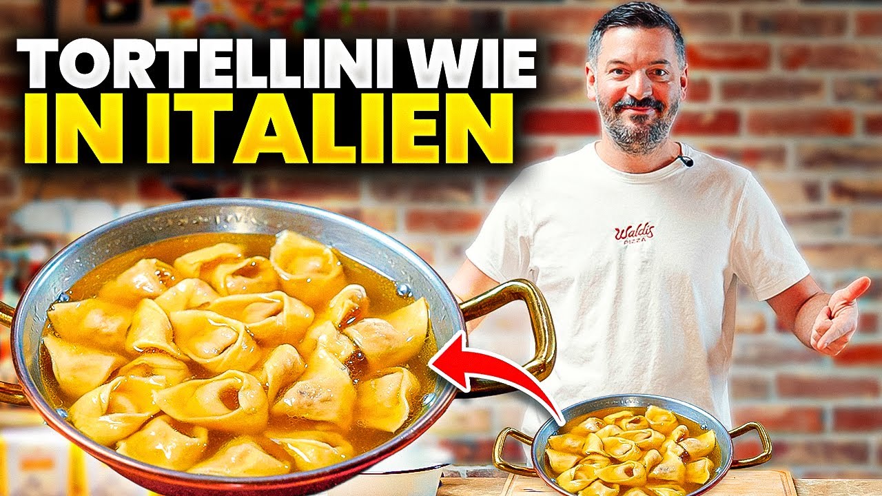 ECHTE Tortellini wie in Italien 🇮🇹 | Handgemacht mit Brühe & klassischer Fleischfüllung