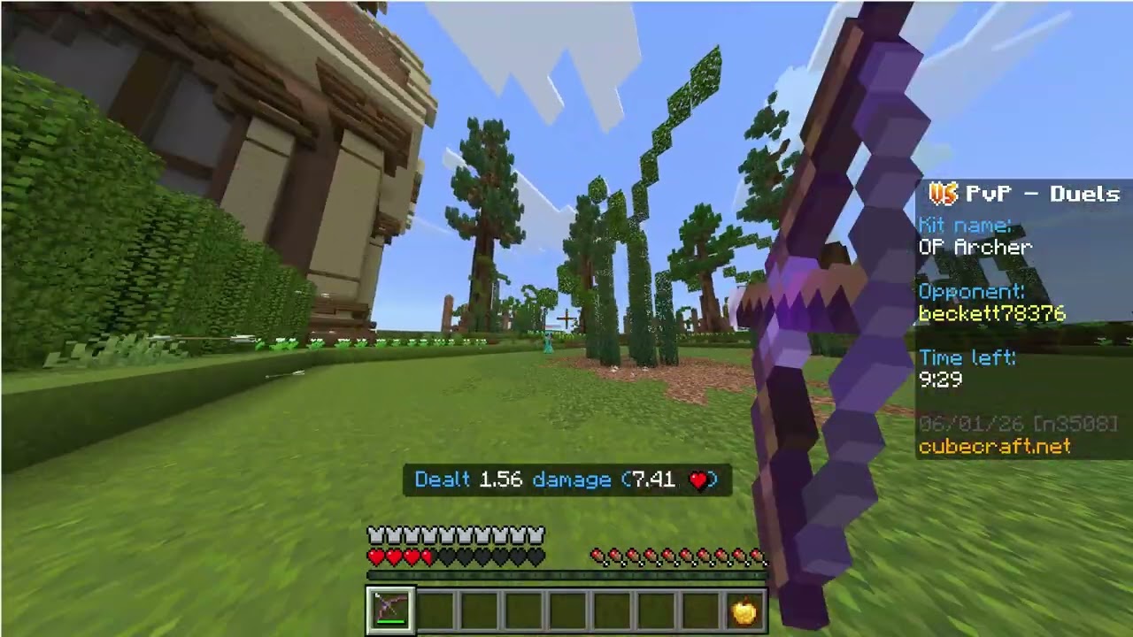 Can OP KITS Make a Noob GOOD in Cubecraft Battle Arena?