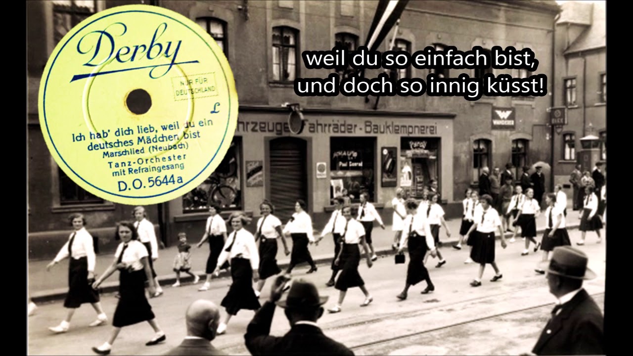 Ich hab dich lieb, weil du ein deutsches Mädchen bist! Karkoff-Orchester & L. Monosson, Berlin, 1929