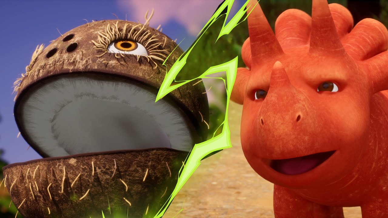 Coconut Cannon Chaos! Dodge & Dash | Vegesaurs 🍌🌋
