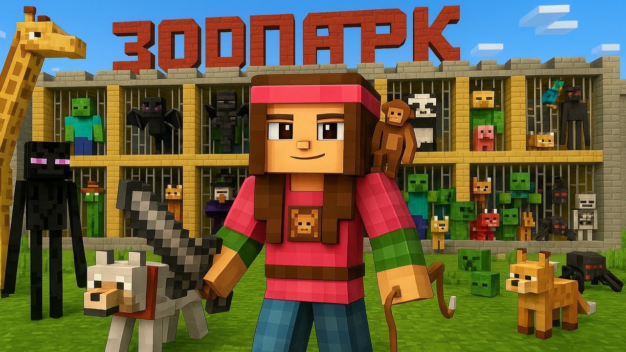 Я собрала всех мобов в Майнкрафт 2 часть!!!