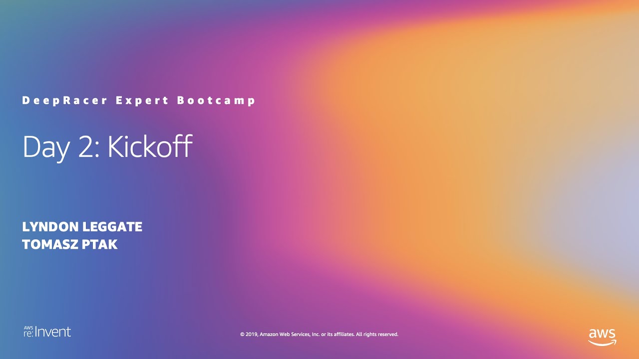 DeepRacer Expert Bootcamp: The AWS DeepRacer Community