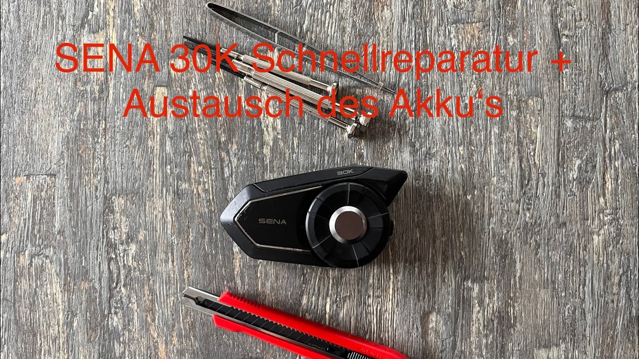 SENA 30K Reparatur / Akku tauschen (Sena geht nicht an oder lädt nicht)