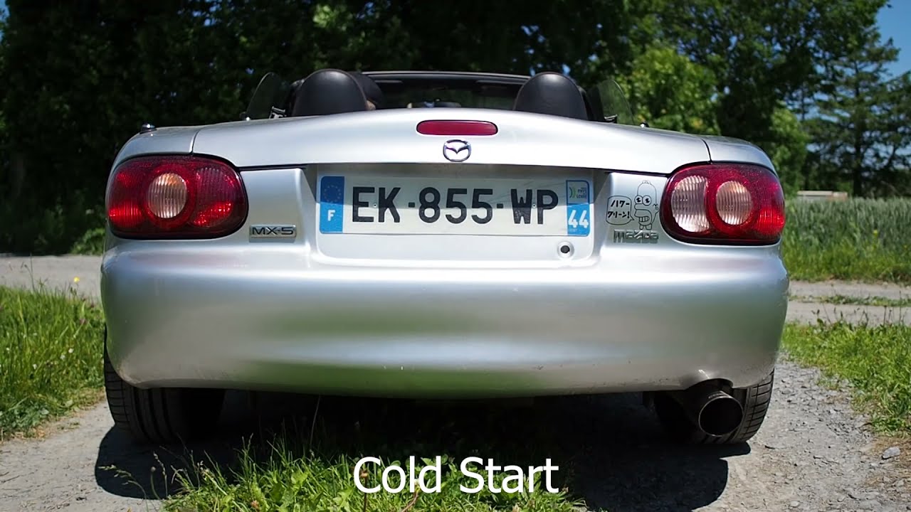 MX5 NBFL 1.8: Stock+Cata, Cobalt muffler, IL Motorsport centre pipe