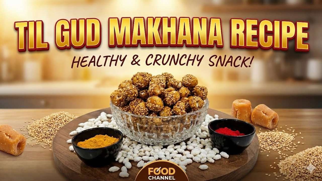 Makhana Til Gud Recipe | Makhana Recipe |Til Gud Makhana Recipe |आयरन और कैल्शियम से भरपूर मखाना |