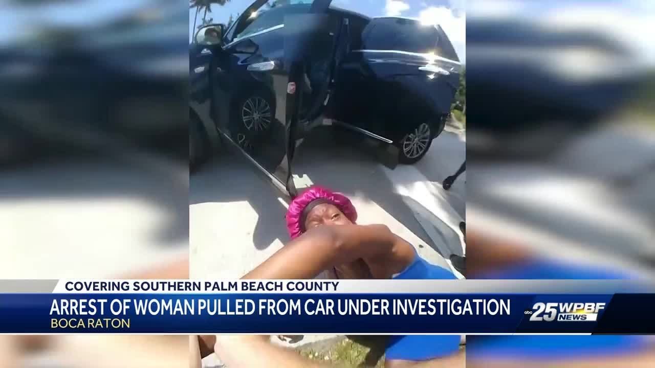 Arrest of pregnant woman pulled from car under investigation