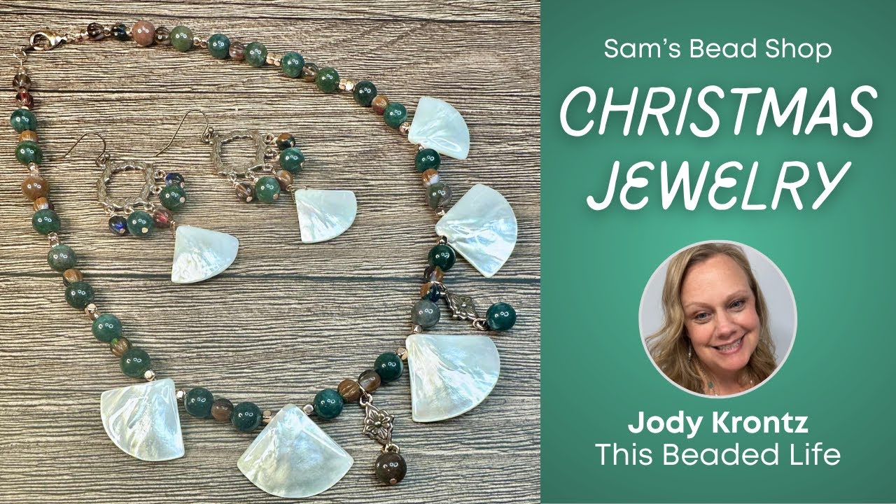 Holiday Gemstone Necklace Tutorial - Jody Krontz of This Beaded Life - Christmas Jewelry Class