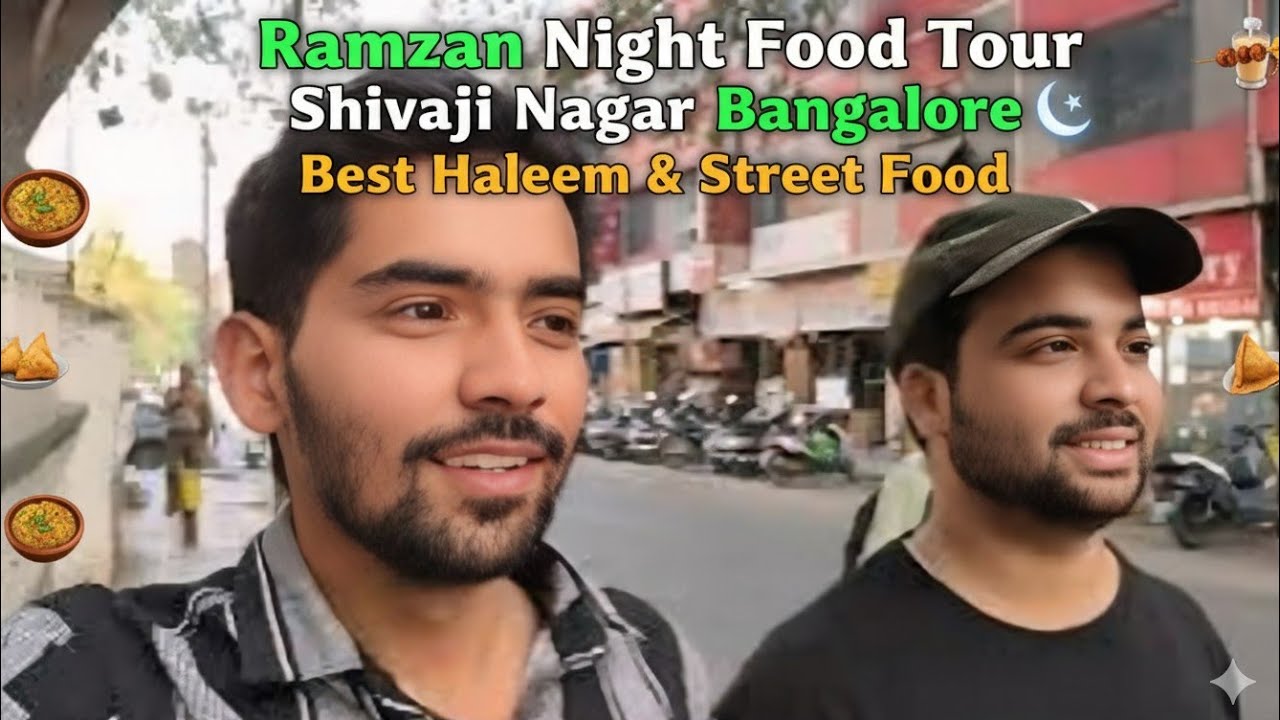 “Ramzan Night Food Tour Shivaji Nagar Bangalore 🌙 | Best Haleem & Street Food”