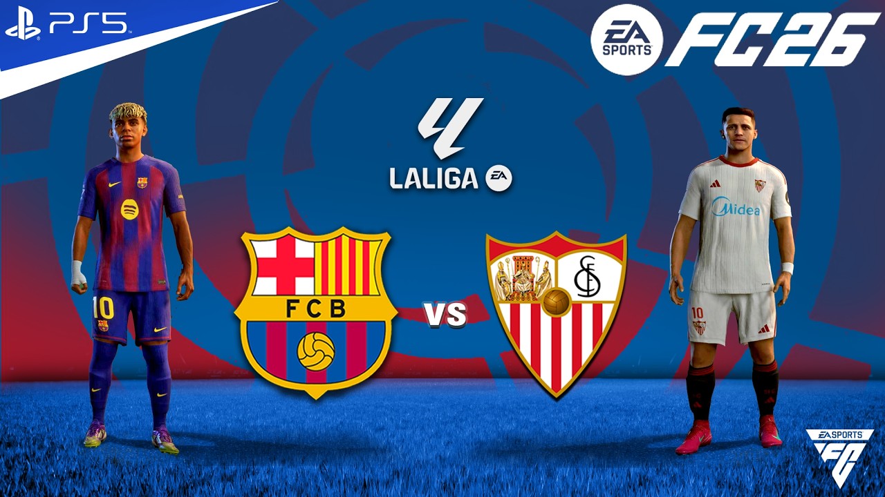 FC 26 - Barcelona vs Sevilla - La Liga Match - Authentic Gameplay | PS5™ 4K