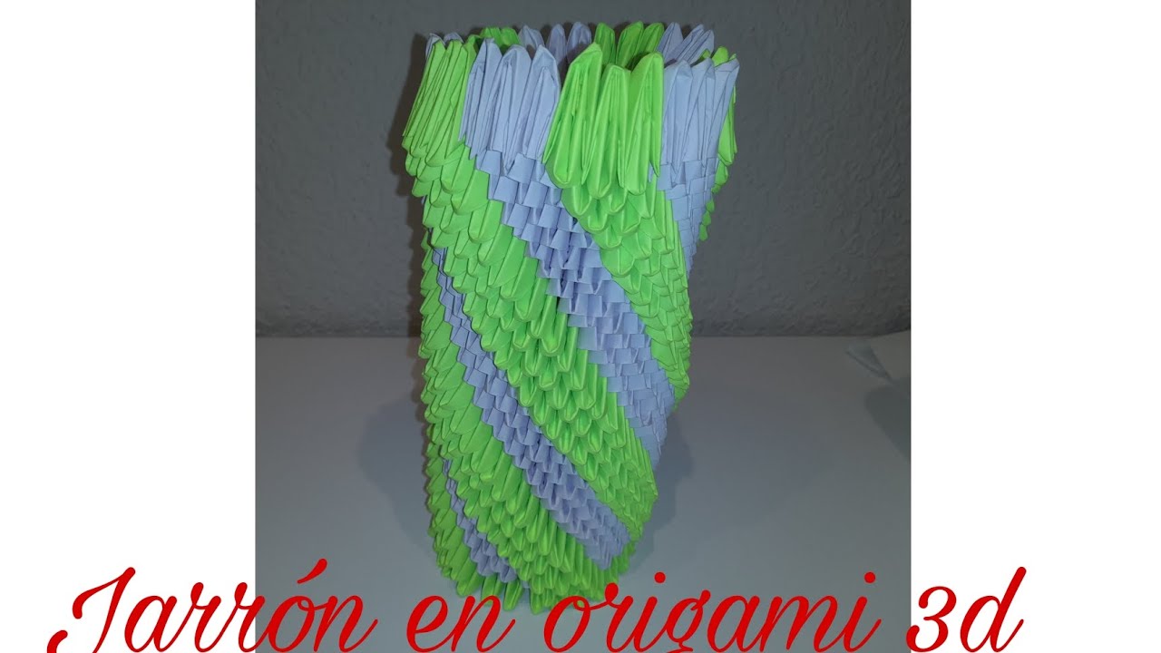 Tutorial Jarrón - Florero 2 en origami 3D