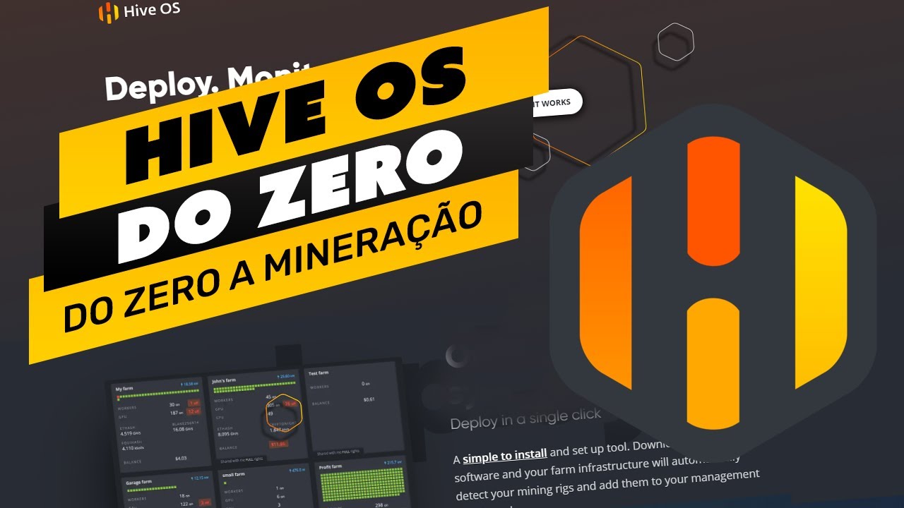 ⛏️💡 HIVE OS DO ZERO A MINERAÇÃO - PASSO A PASSO - COMO MINERAR USANDO O HIVE OS - GUIA 2024