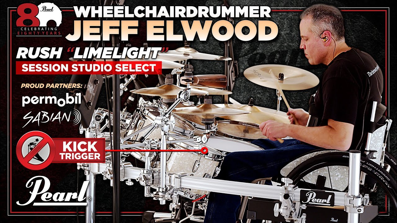 WheelchairDrummer Jeff Elwood Powered By Pearl × Permobil x Sabian