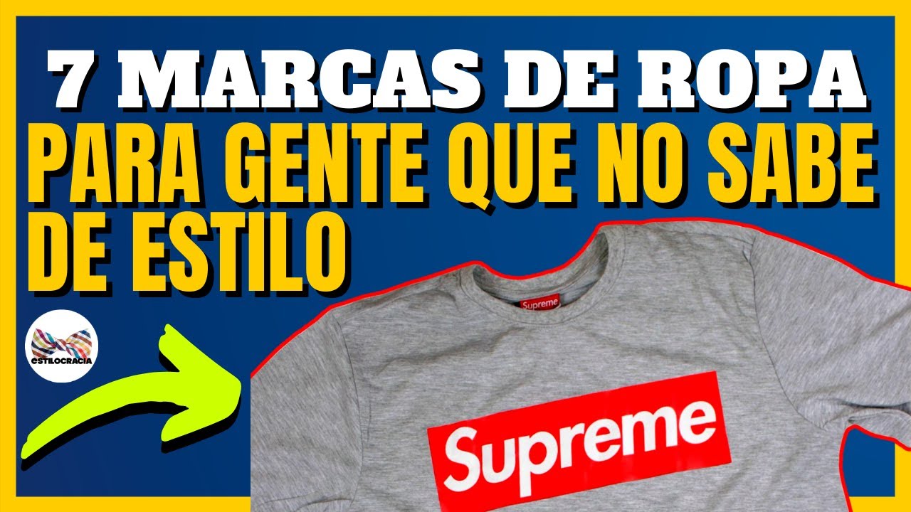 7 MARCAS de ropa para gente que NO SABE de ESTILO